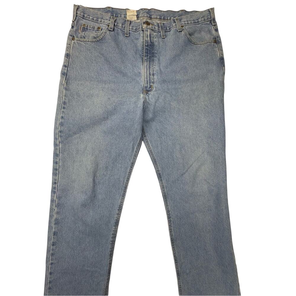 Carhartt B18 STW Classic Men's 44x38 Light Blue Denim Jeans
